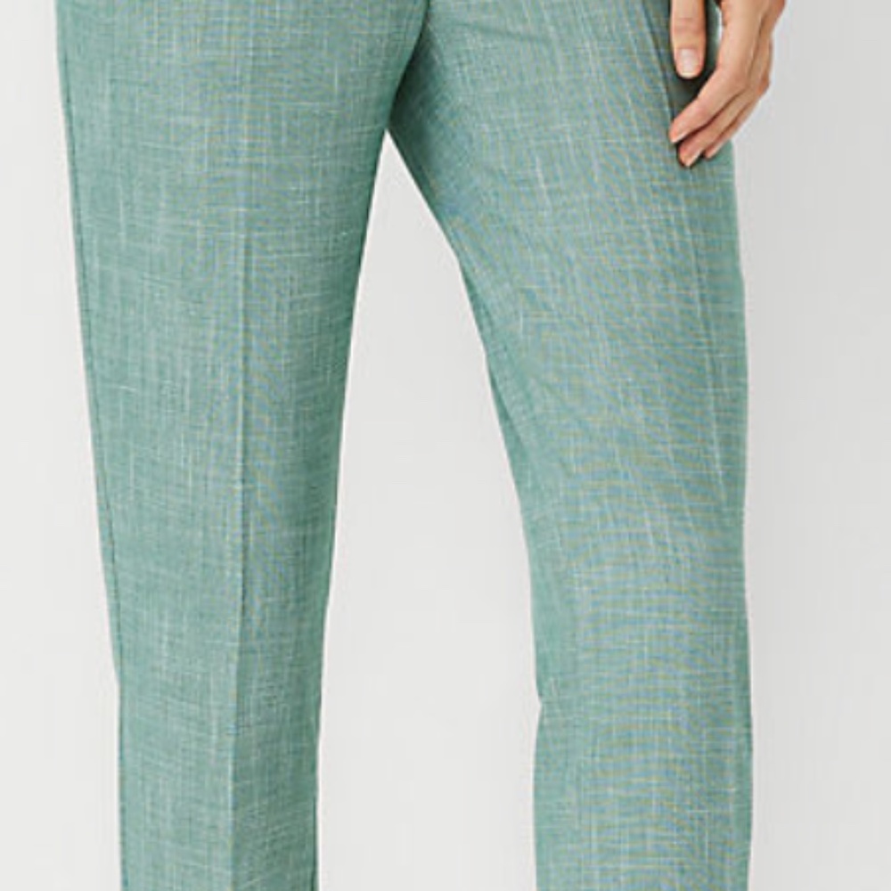 Ann Taylor Green Cross Weave